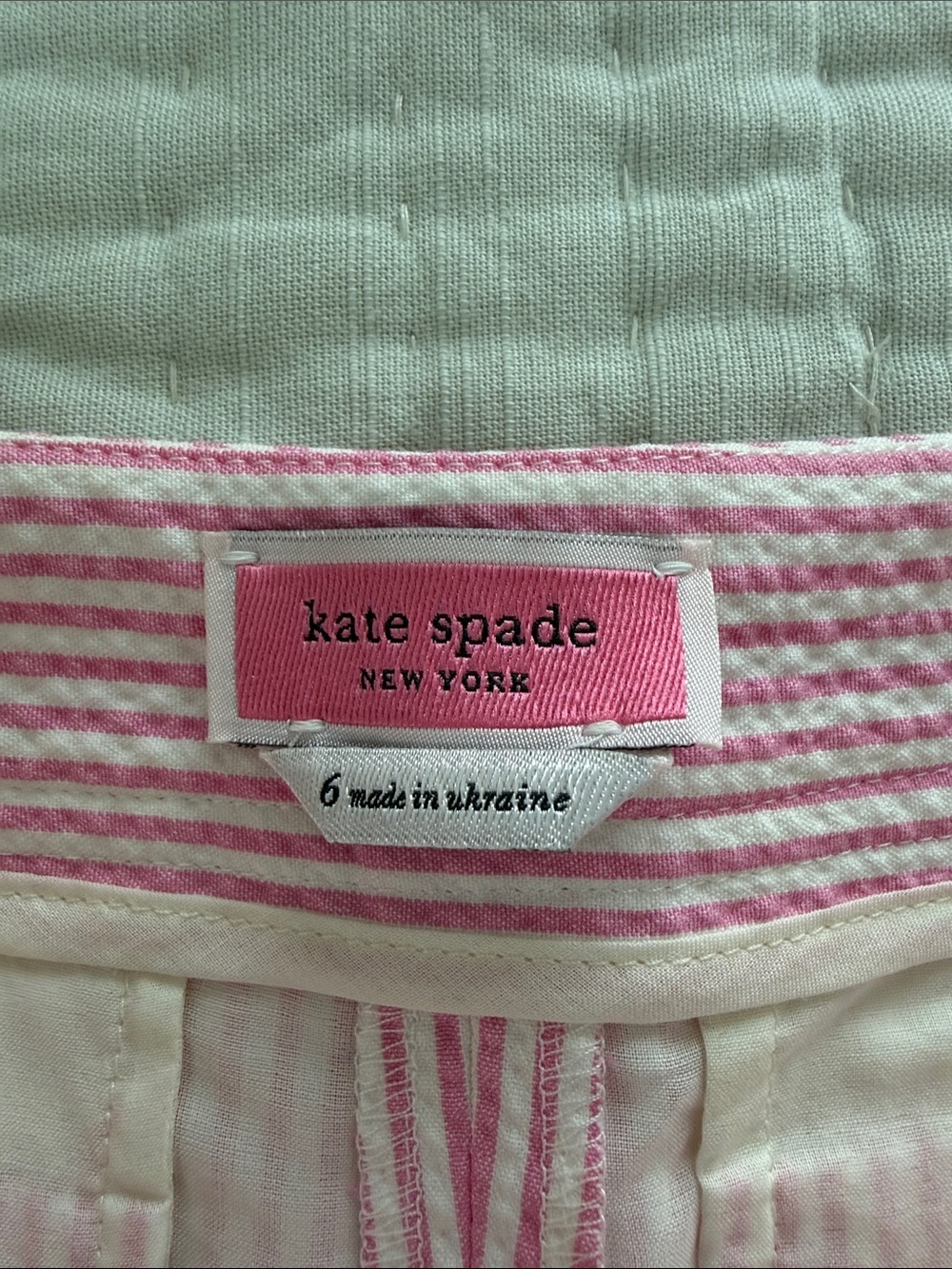kate spade Pink and White Striped Shorts - Picture 2 of 4